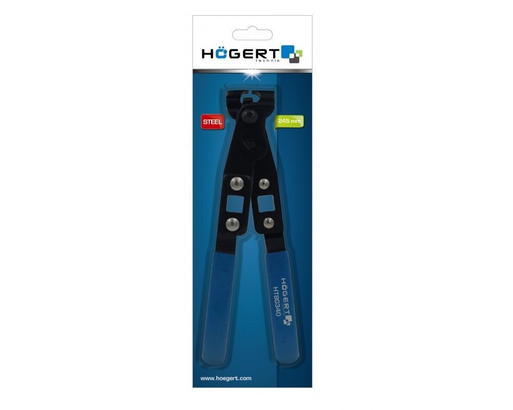 Hogert replės pusašių gumų sąvaržoms / 245mm, HT8G340 цена и информация | Mechaniniai įrankiai | pigu.lt