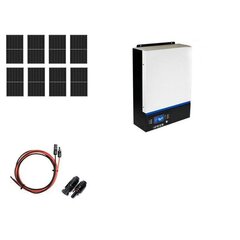 AZO Digital off-grid hybrid solar kit ESB-6kW-24 MPPT 8xPV Mono цена и информация | Комплектующие для солнечных электростанций | pigu.lt