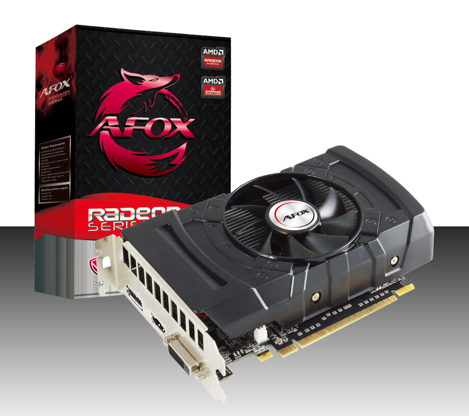 Afox Radeon AFRX550-4096D5H4 kaina ir informacija | Vaizdo plokštės (GPU) | pigu.lt