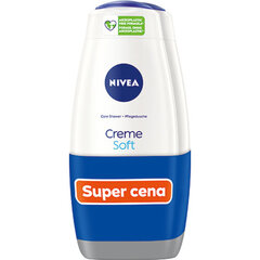 Nivea Creme Soft Shower Gel ( 2 x 500 ml ) - Sprchový gel 500ml цена и информация | Масла, гели для душа | pigu.lt