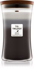 WoodWick kvapioji žvakė Warm Woods Trilogy, 609 g kaina ir informacija | Žvakės, Žvakidės | pigu.lt