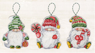 Набор для вышивания Luca-S Рождественские гномы SJK030 цена и информация | Принадлежности для вышивания | pigu.lt