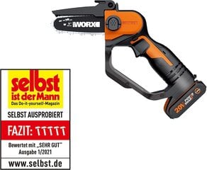 Pjūklas Worx WG324E, 20V kaina ir informacija | Mechaniniai įrankiai | pigu.lt