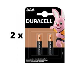 Батарейки DurAcell AAA, LR03, 2 шт x 2 уп. упаковка цена и информация | Батарейки | pigu.lt