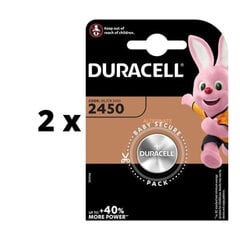 Батарейки DurAcell 2450, 1 шт. x 2 шт. упаковка цена и информация | Батарейки | pigu.lt