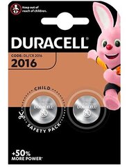 Батарейки DurAcell 2016, 2 шт. х 1 упаковка упаковка цена и информация | Батарейки | pigu.lt