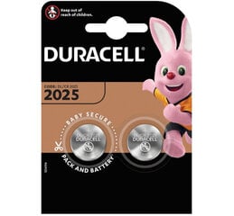 Батарейки DurAcell 2025, 2 шт. х 1 упаковка упаковка цена и информация | Батарейки | pigu.lt