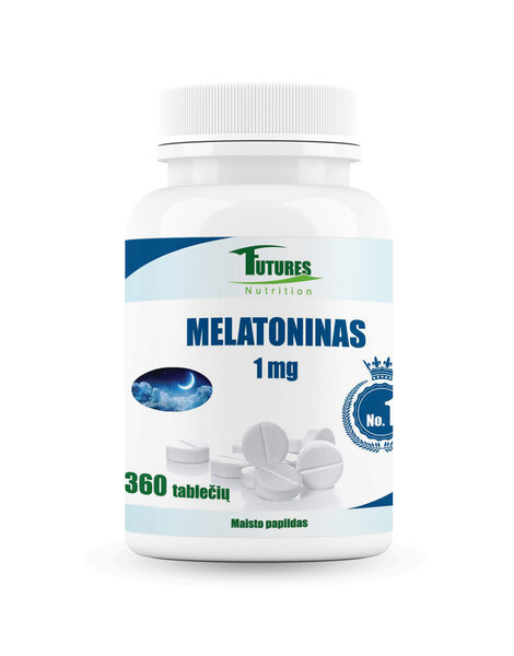 Maisto papildas Melatoninas (Melatonin) 1mg., 360 tablečių kaina | pigu.lt