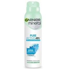 Purškiamas dezodorantas moterims Garnier Mineral Pure Active 48h, 150 ml kaina ir informacija | Dezodorantai | pigu.lt