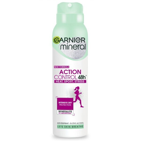 Purškiamas dezodorantas moterims Garnier Mineral Action Control, 150 ml цена и информация | Dezodorantai | pigu.lt