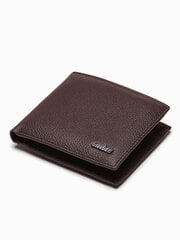 Большой классический кожаный мужской кошелек Ombre A588 коричневый цена и информация | Мужские кошельки | pigu.lt