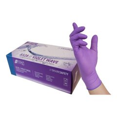 Нитрас нитриловые перчатки Wave purple, M размер, 100 шт. цена и информация | Первая помощь | pigu.lt