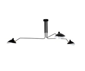 Juodos lubų lemputė 3 pečiai juoda app569-3c kaina ir informacija | Pakabinami šviestuvai | pigu.lt