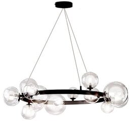 Lubų lemputė, kabanti su stikliniais rutuliais ant APP906-15CP ratlankio цена и информация | Подвесной светильник | pigu.lt