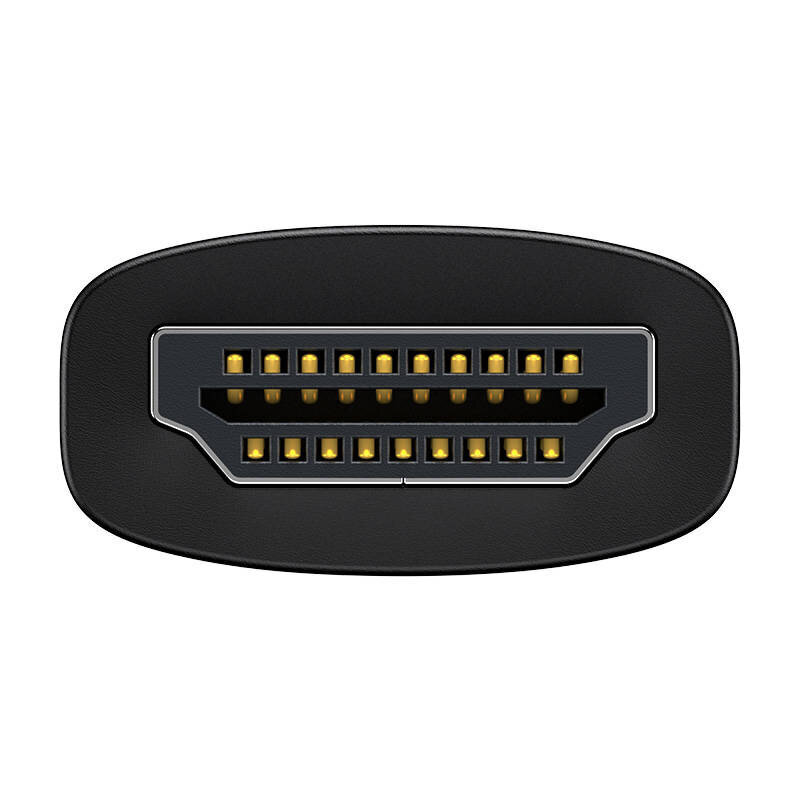 Baseus Lite Series HDMI to VGA adapteris, with audio (black) kaina ir informacija | Adapteriai, USB šakotuvai | pigu.lt