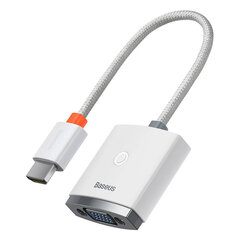 Адаптер Baseus Lite Series HDMI-VGA, со звуком (белый) цена и информация | Адаптеры, USB-разветвители | pigu.lt