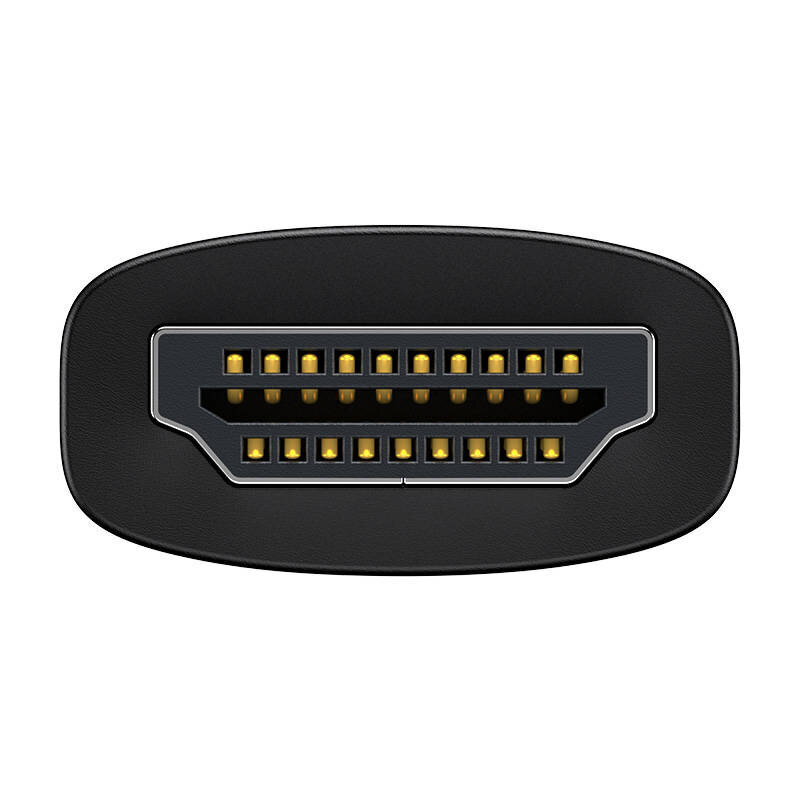 Baseus Lite Series HDMI to VGA adapteris, without audio (black) kaina ir informacija | Adapteriai, USB šakotuvai | pigu.lt