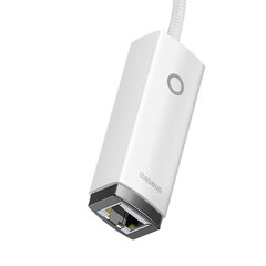 Baseus Lite Series USB-C to RJ45 network adapteris (white) kaina ir informacija | Adapteriai, USB šakotuvai | pigu.lt