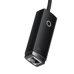 Baseus Lite Series USB-C to RJ45 network adapteris (black) kaina ir informacija | Adapteriai, USB šakotuvai | pigu.lt