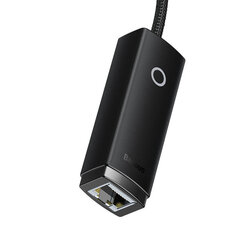 Сетевой адаптер Baseus Lite Series USB-RJ45 (черный) цена и информация | Адаптеры, USB-разветвители | pigu.lt