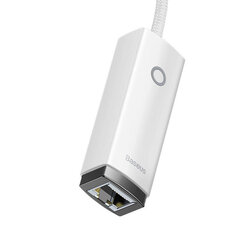 Baseus Lite Series USB to RJ45 network adapteris (white) kaina ir informacija | Adapteriai, USB šakotuvai | pigu.lt
