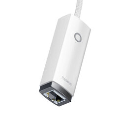 Сетевой адаптер Baseus Lite Series USB-C на RJ45, 100 Мбит/с (белый) цена и информация | Адаптеры, USB-разветвители | pigu.lt