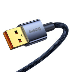 Baseus Explorer, USB to USB-C Cable, 100W, 1m (Blue) цена и информация | Кабели для телефонов | pigu.lt