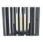 Žibintas DKD Home Decor, juodas, 24 x 24 x 51 cm kaina ir informacija | Žvakės, Žvakidės | pigu.lt