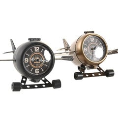 Dkd home decor stalinis laikrodis, 23 x 16 x 13 cm, 2 vnt kaina ir informacija | Laikrodžiai | pigu.lt