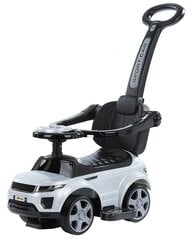 Машинка - каталка с ручкой, резиновые колёса HZ614R Grey цена и информация | Игрушки для малышей | pigu.lt