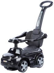Машинка - каталка с ручкой, резиновые колёса HZ614R Black цена и информация | Игрушки для малышей | pigu.lt