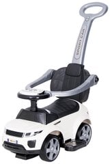 Машинка - каталка с ручкой, резиновые колёса HZ614R White цена и информация | Игрушки для малышей | pigu.lt