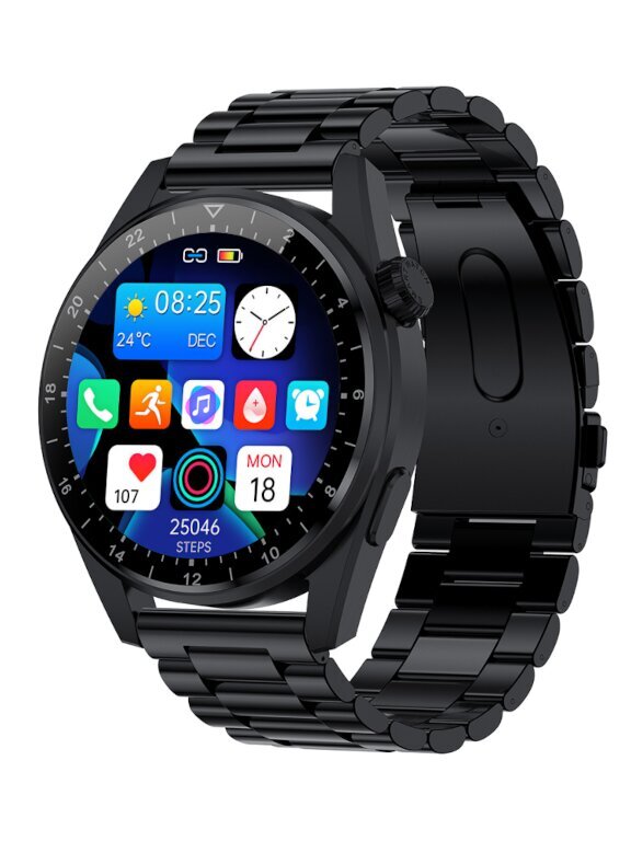 Rubicon RNCE78 Black + Black kaina ir informacija | Išmanieji laikrodžiai (smartwatch) | pigu.lt