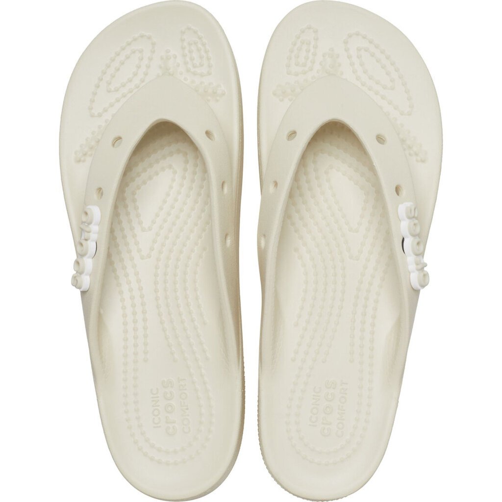 Šlepetės moterims Crocs™ Classic Platform Flip Women's 181313, baltos kaina ir informacija | Šlepetės moterims | pigu.lt