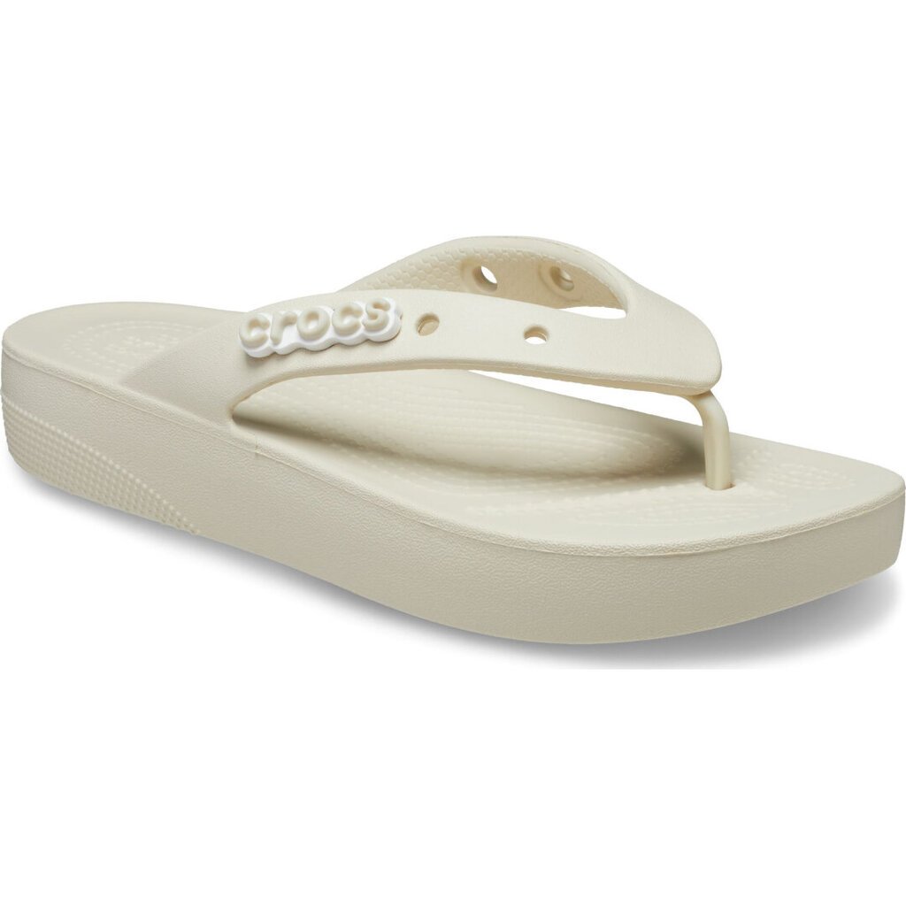 Šlepetės moterims Crocs™ Classic Platform Flip Women's 181313, baltos kaina ir informacija | Šlepetės moterims | pigu.lt