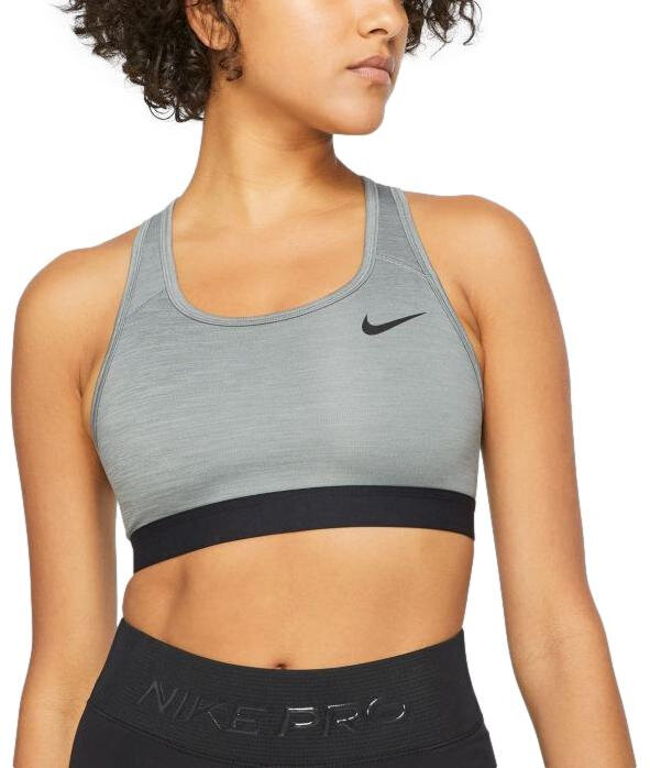 Sportinė liemenėlė moterims Nike Swsh Band Nonpded Bra Grey BV3900 084 kaina ir informacija | Liemenėlės | pigu.lt