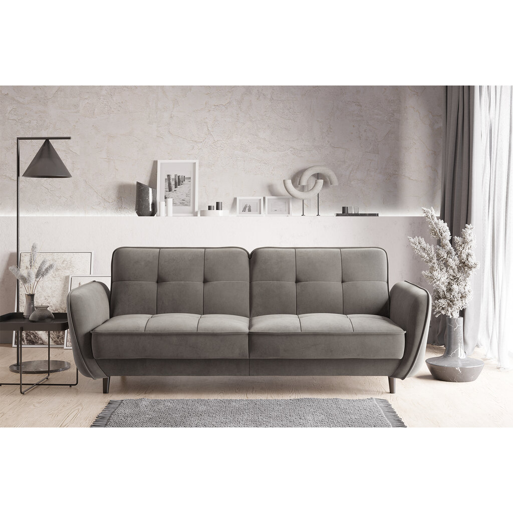 Sofa NORE Bellis, pilka kaina ir informacija | Sofos | pigu.lt