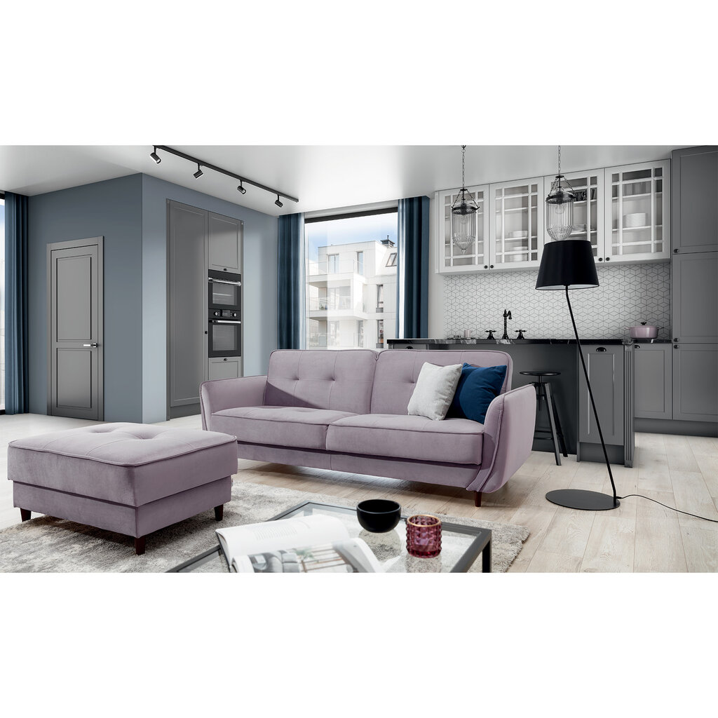 Sofa NORE Bellis, šviesiai violetinė цена и информация | Sofos | pigu.lt