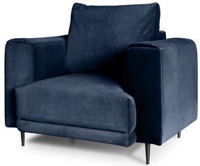 Fotelis NORE Dalia, tamsiai mėlynas kaina ir informacija | Svetainės foteliai | pigu.lt