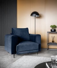 Fotelis NORE Dalia, tamsiai mėlynas kaina ir informacija | Svetainės foteliai | pigu.lt
