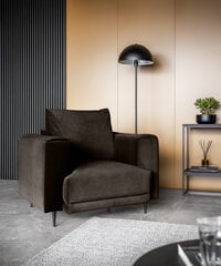 Fotelis NORE Dalia, tamsiai rudas kaina ir informacija | Svetainės foteliai | pigu.lt