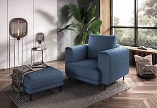 Fotelis NORE Dalia, mėlynas kaina ir informacija | Svetainės foteliai | pigu.lt