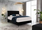 Кровать NORE Blanca, 140x200 см, черный цвет