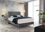Кровать NORE Blanca, 140x200 см, серый цвет