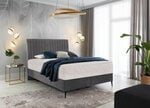 Кровать NORE Blanca, 140x200 см, серый цвет
