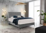 Кровать NORE Blanca, 140x200 см, светло-серый цвет