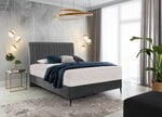 Кровать NORE Blanca, 140x200 см, темно-серый цвет