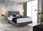 Кровать NORE Blanca, 160х200 см, светло-серый цвет