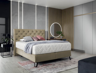Кровать NORE Cortina, 140x200 см, бежевая цена и информация | Кровати | pigu.lt
