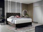 Кровать NORE Cortina, 140x200 см, темно-коричневый цвет